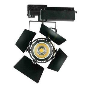 V-TAC 33W LED SAMSUNG CHIP CRI90+ Black VT-433 3000K 3000lm 5 Year Warranty Rail System 3F luminaire. small 3