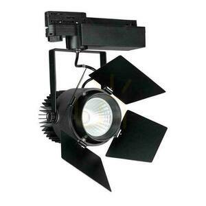 V-TAC 33W LED SAMSUNG CHIP CRI90+ Black VT-433 3000K 3000lm 5 Year Warranty Rail System 3F luminaire. small 0