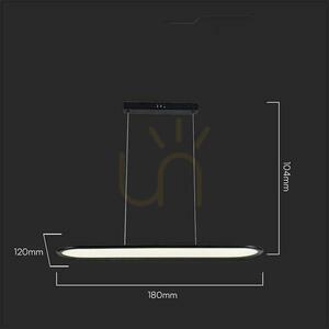 V-TAC 24W LED Pendant Luminaire Black VT-7821 4000K 3000lm 1 V-TAC 24W LED Pendant Luminaire Black VT-7821 4000K 3000lm small 1