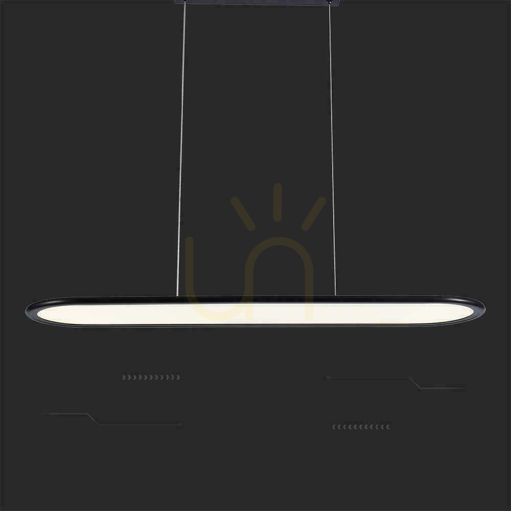 Show V-TAC 24W LED Pendant Luminaire Black VT-7821 3000K 3000lm V-TAC 24W LED Pendant Luminaire Black VT-7821 3000K 3000lm