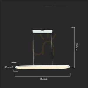 V-TAC 24W LED Pendant Luminaire White VT-7821 4000K 3000lm 2 V-TAC 24W LED Pendant Luminaire White VT-7821 4000K 3000lm small 2