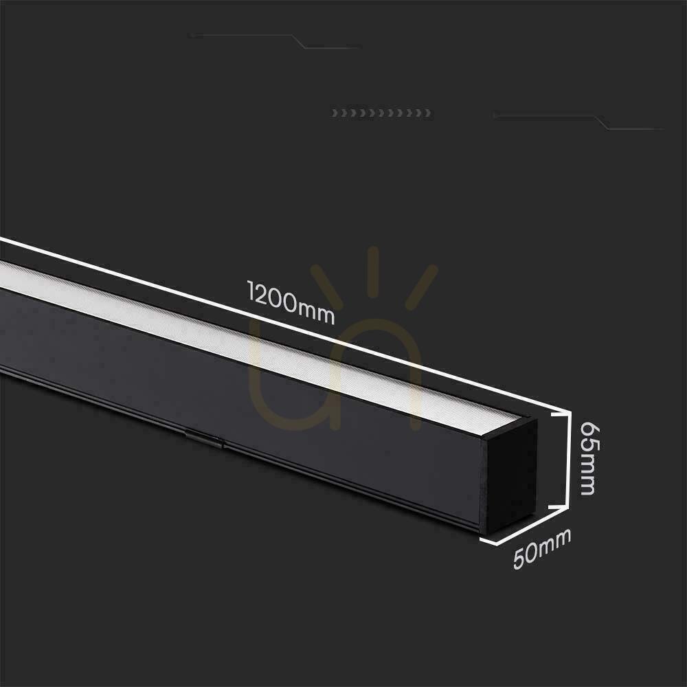Preview V-TAC LED Linear SAMSUNG CHIP 40W CCT Suspended 120cm Black VT-7-44 3000K+4000K+6400K 3400lm 5 Years Warranty V-TAC LED Linear SAMSUNG CHIP 40W CCT Suspended 120cm Black VT-7-44 3000K+4000K+6400K 3400lm 5 Years Warranty