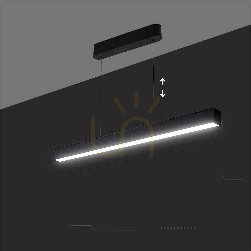 Display V-TAC LED Linear SAMSUNG CHIP 40W CCT Suspended 120cm Black VT-7-44 3000K+4000K+6400K 3400lm 5 Years Warranty V-TAC LED Linear SAMSUNG CHIP 40W CCT Suspended 120cm Black VT-7-44 3000K+4000K+6400K 3400lm 5 Years Warranty