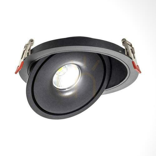 Check V-TAC LED Tilt Downlight 20W LED COB CRI90+ CCT Black VT-2520 3000K-4000K-6400K 1408lm.