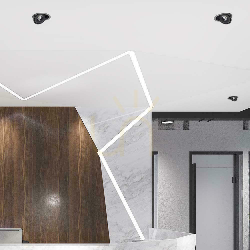 Preview V-TAC LED Tilt Downlight 20W LED COB CRI90+ CCT Black VT-2520 3000K-4000K-6400K 1408lm. V-TAC LED Tilt Downlight 20W LED COB CRI90+ CCT Black VT-2520 3000K-4000K-6400K 1408lm.