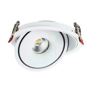 V-TAC LED Tilt Downlight 20W LED COB CRI90+ CCT White VT-2520 3000K-4000K-6400K 1408lm. small 1