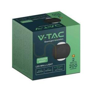 Wall Mounted Top Down V-TAC 2W LED luminaire IP54 Black VT-2502 3000K 200lm small 4