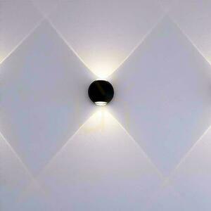 Wall Mounted Top Down V-TAC 2W LED luminaire IP54 Black VT-2502 3000K 200lm small 6