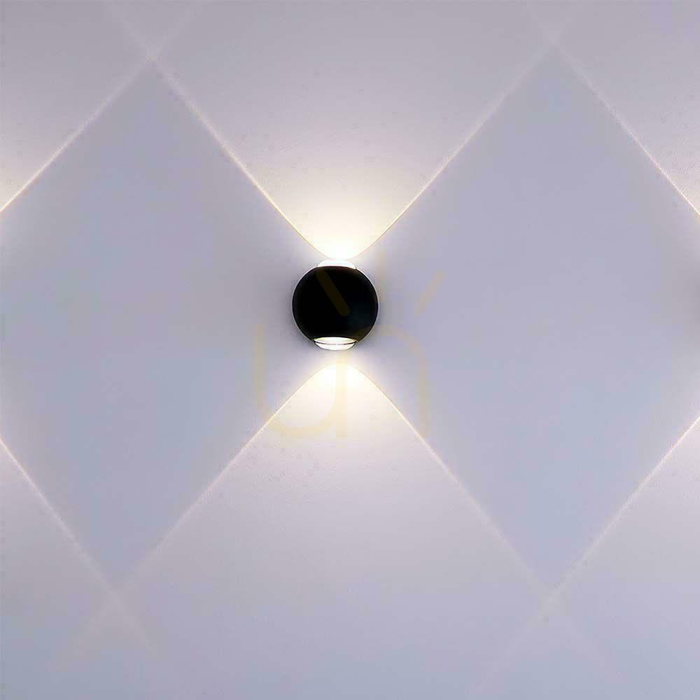 View Wall Mounted Top Down V-TAC 2W LED luminaire IP54 Black VT-2502 4000K 200lm Wall Mounted Top Down V-TAC 2W LED luminaire IP54 Black VT-2502 4000K 200lm
