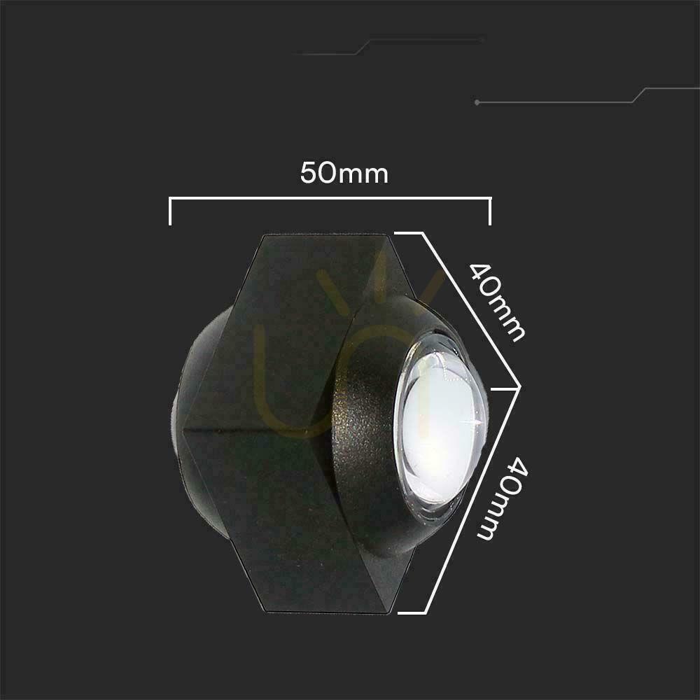 Preview Wall Mounted Top Down V-TAC 2W LED luminaire IP54 Black VT-2503 4000K 200lm Wall Mounted Top Down V-TAC 2W LED luminaire IP54 Black VT-2503 4000K 200lm