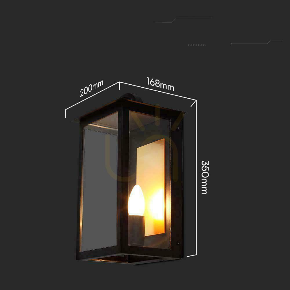 Check Wall lamp V-TAC E14 Black Classic IP65 VT-1190 Wall lamp V-TAC E14 Black Classic IP65 VT-1190