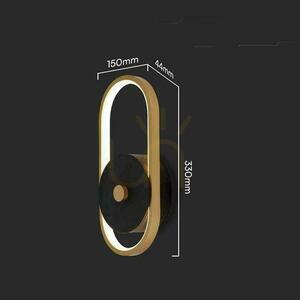 V-TAC VT-1191 outdoor LED wall light 15 W black and antique brass IP65 4000 K small 3