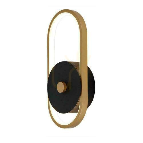 Check V-TAC VT-1191 outdoor LED wall light 15 W black and antique brass IP65 4000 K
