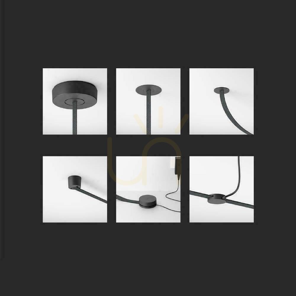Preview Surface mount 75x43mm Tape Rail System 48V V-TAC Black 3 Years Warranty Surface mount 75x43mm Tape Rail System 48V V-TAC Black 3 Years Warranty