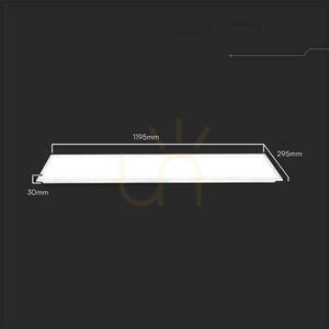 V-TAC LED Panel 40W 1200x300 LED Backlight 30mm 120Lm/W VT-61140 6500K 4800lm. 1 V-TAC LED Panel 40W 1200x300 LED Backlight 30mm 120Lm/W VT-61140 6500K 4800lm. small 1