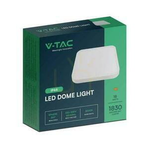 Plafond V-TAC 18W LED Square 25x25cm Surface-mounted IP44 White VT-8618 6500K 1830lm 3 Plafond V-TAC 18W LED Square 25x25cm Surface-mounted IP44 White VT-8618 6500K 1830lm small 3