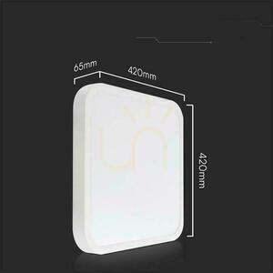 Plafond V-TAC 48W LED Square 42x42cm Surface Mounted IP44 White VT-8630 4000K 5160lm 4 Plafond V-TAC 48W LED Square 42x42cm Surface Mounted IP44 White VT-8630 4000K 5160lm small 4
