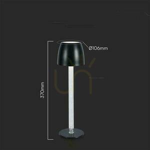 V-TAC 3W LED Charging Dimmable Nightstand Desk Lamp Black VT-7576 3000K 310lm. small 6