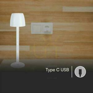 V-TAC 3W LED Desk Night Light Charging Dimmable White VT-7576 3000K 310lm. 7 V-TAC 3W LED Desk Night Light Charging Dimmable White VT-7576 3000K 310lm. small 7