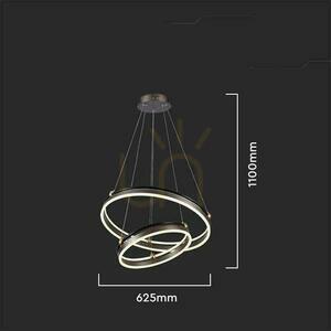 V-TAC 50W LED Brown Pendant Luminaire VT-7578 3000K 5850lm 1 V-TAC 50W LED Brown Pendant Luminaire VT-7578 3000K 5850lm small 1