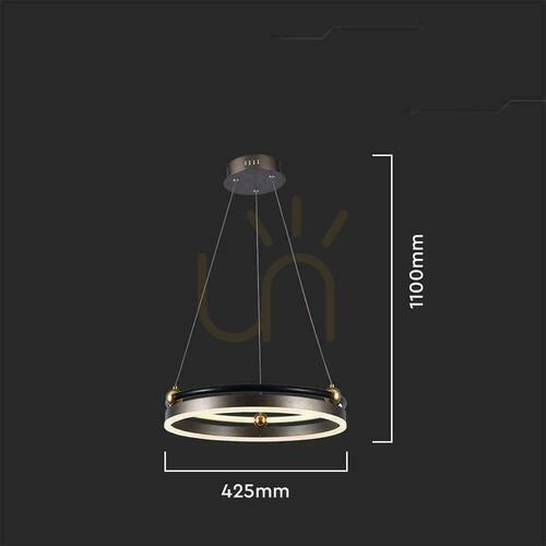 Check V-TAC 20W LED Pendant Luminaire Bronze VT-7580 3000K 2400lm