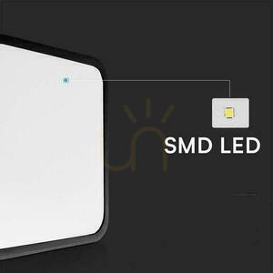 Plafond V-TAC 18W LED Square 25x25cm Surface-mounted IP44 Black VT-8618B 3000K 1830lm small 5