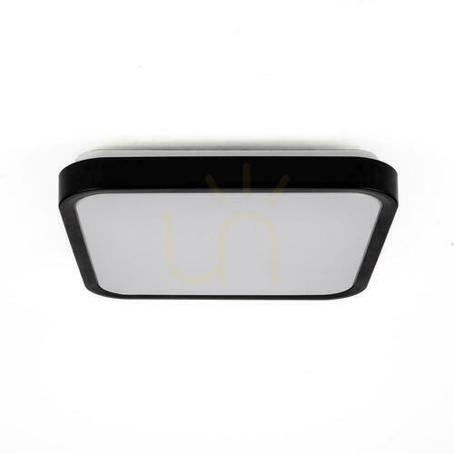 Check Plafond V-TAC 24W LED Square 30x30cm Surface Mounted IP44 Black VT-8624B 4000K 2500lm