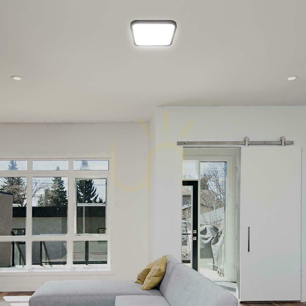 View Plafond V-TAC 48W LED Square 42x42cm Surface Mounted IP44 Black VT-8630B 3000K 5160lm Plafond V-TAC 48W LED Square 42x42cm Surface Mounted IP44 Black VT-8630B 3000K 5160lm