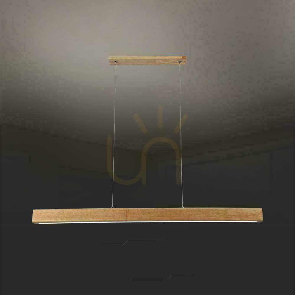 View V-TAC pendant luminaire 12W LED Wood VT-7582 4000K 1440lm V-TAC pendant luminaire 12W LED Wood VT-7582 4000K 1440lm