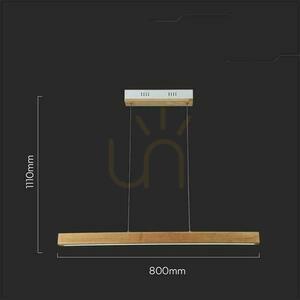 V-TAC pendant luminaire 12W LED Wood VT-7582 4000K 1440lm 9 V-TAC pendant luminaire 12W LED Wood VT-7582 4000K 1440lm small 9