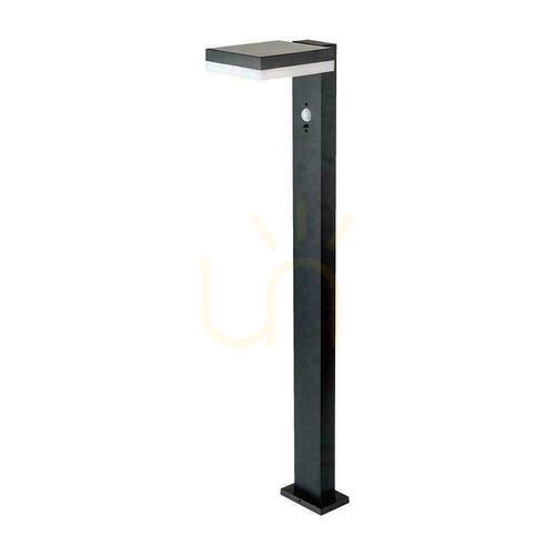 Check V-TAC 80cm Solar Garden Pole 5.5W LED IP54 Square Black VT-1167 3000K 220lm 3 Years Warranty