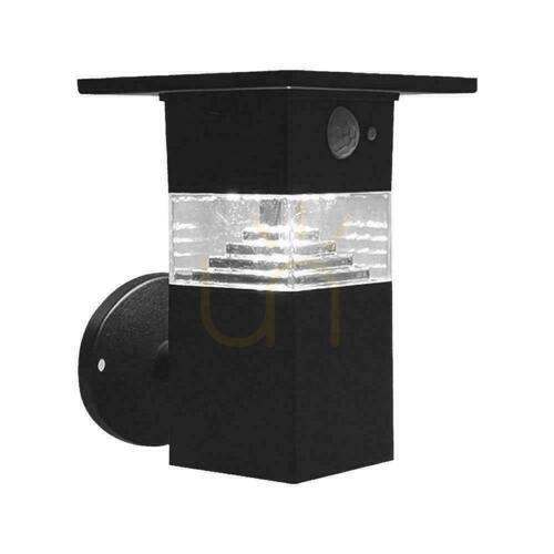 Check V-TAC 5.5W LED IP54 Black VT-1169 3000K 250lm Solar Garden Wall lamp 3 Years Warranty