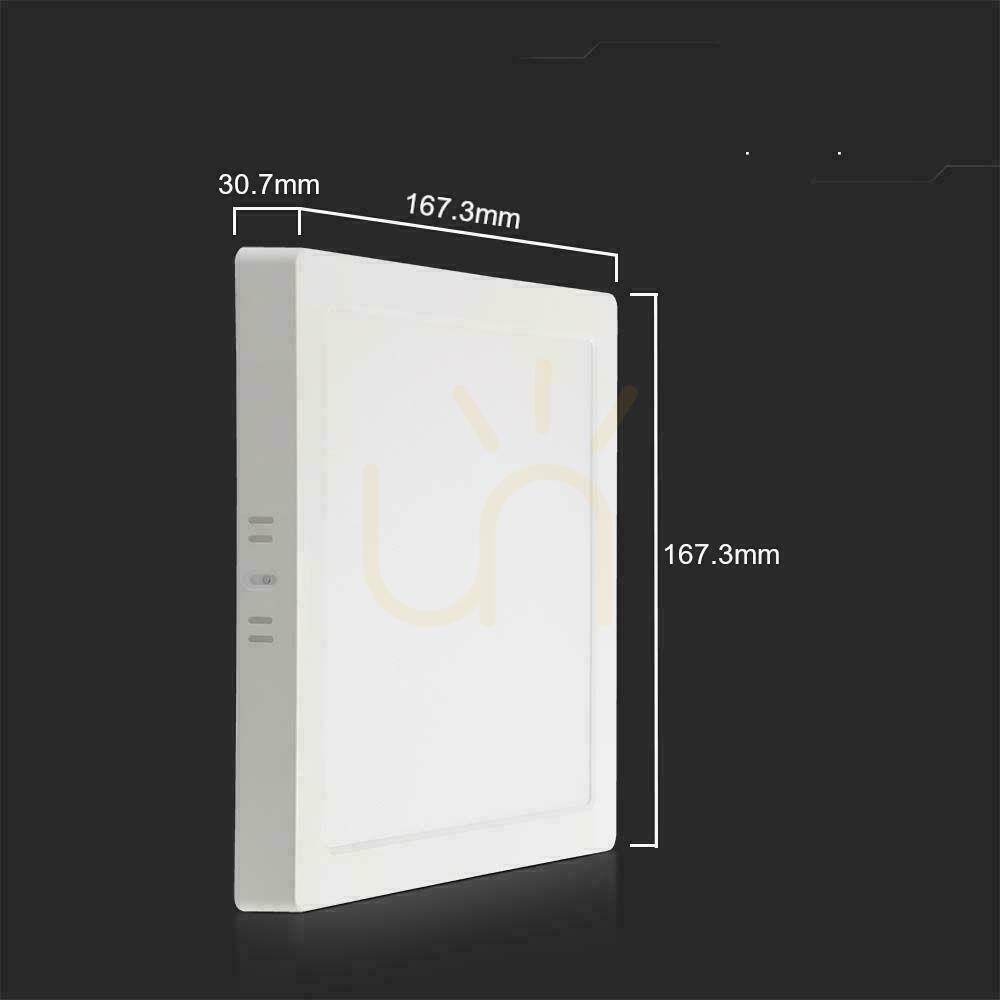 Display V-TAC Surface Mounted LED Panel Premium Downlight 12W Square 170x170 VT-60012 4000K 1200lm. V-TAC Surface Mounted LED Panel Premium Downlight 12W Square 170x170 VT-60012 4000K 1200lm.