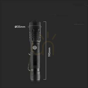 V-TAC VT-9910 Rechargeable LED Flashlight 10 W 1000 lm USB-C IP54, SKU 23338 small 4