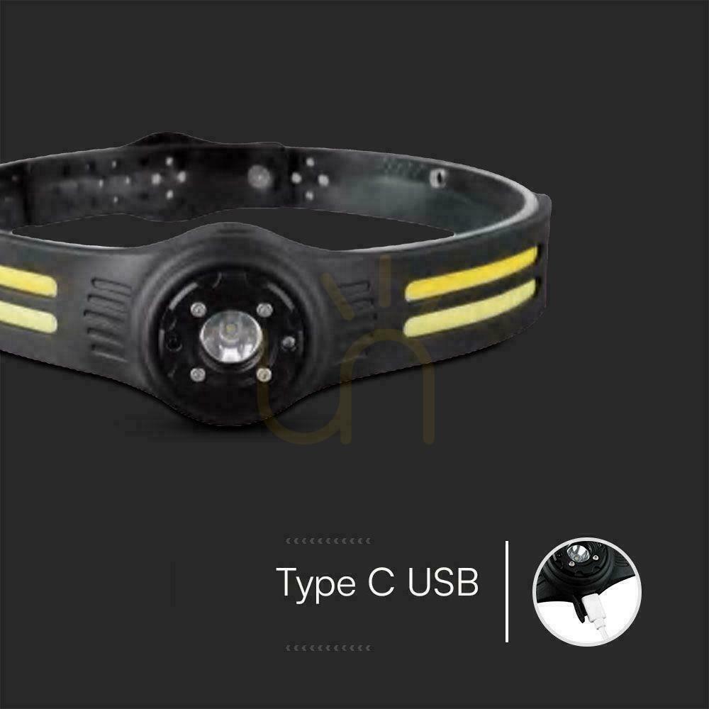 View V-TAC 3W SMD 5W COB Charging USB-C Flashlight IP43 VT-9901 470lm. V-TAC 3W SMD 5W COB Charging USB-C Flashlight IP43 VT-9901 470lm.