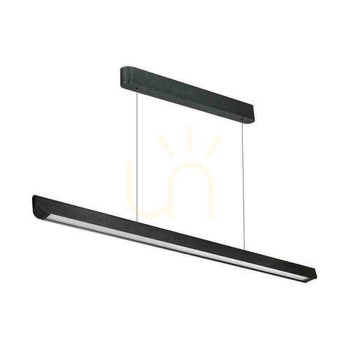 Check V-TAC LED Linear SAMSUNG CHIP LIFUD Driver 36W 100st CCT Suspended 120cm Black VT-7-35 3000K-4000K-6400K 2880lm 5 Year Warranty
