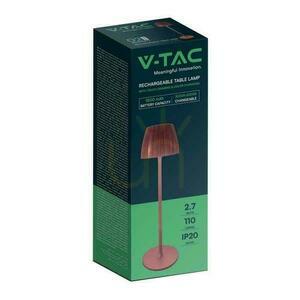 V-TAC 2.7W LED Nightstand Lamp 34cm USB Charging Dimmable Bronze VT-7967 3000K-6000K 110lm small 3