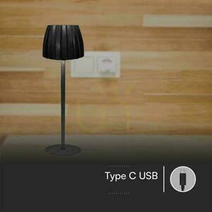 V-TAC 2.7W LED Nightstand Lamp 34cm USB Charging Dimmable Black VT-7967 3000K-6000K 110lm 7 V-TAC 2.7W LED Nightstand Lamp 34cm USB Charging Dimmable Black VT-7967 3000K-6000K 110lm small 7