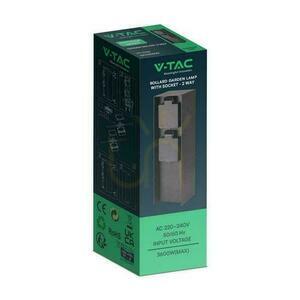 V-TAC Garden Pole 2 Sockets 2x16A 23cm 3600W IP44 Graphite VT-1196 3 Years Warranty small 4