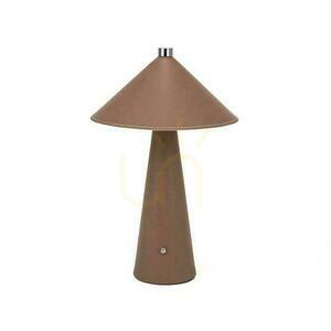 V-TAC 3W LED Nightstand Desk Lamp 33cm CCT USB-C Charging Dimmable Brown Leather VT-10117 3000K-6000K 240lm small 1