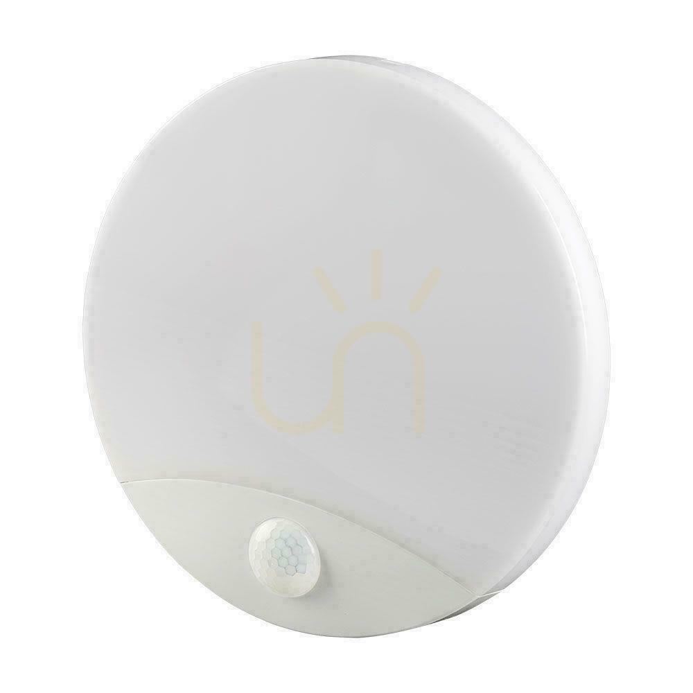 LED Plafond V-TAC SAMSUNG CHIP 15W CCT Motion Sensor Round White IP44 VT-81004 3000K-4000K-6000K 1300lm 5 Years Warranty
