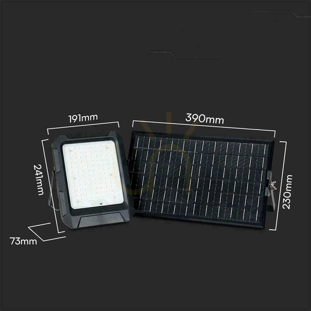 Display V-TAC Solar LED Projector 15W Remote Control, AUTO, Timer, IP65 Black VT-102W 4000K 1800lm V-TAC Solar LED Projector 15W Remote Control, AUTO, Timer, IP65 Black VT-102W 4000K 1800lm
