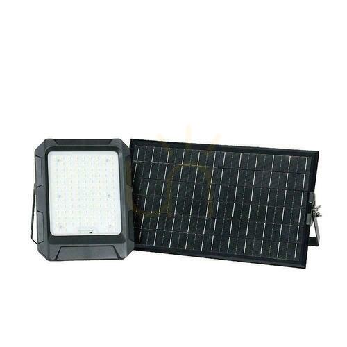 Check V-TAC Solar LED Projector 15W Remote Control, AUTO, Timer, IP65 Black VT-102W 4000K 1800lm