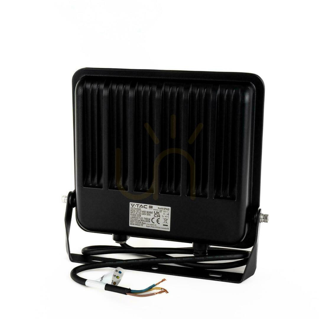 View LED Projector V-TAC 100W 100Lm/W Cable 1mb SAMSUNG CHIP Black VT-44104 6500K 8700lm 5 Years Warranty LED Projector V-TAC 100W 100Lm/W Cable 1mb SAMSUNG CHIP Black VT-44104 6500K 8700lm 5 Years Warranty