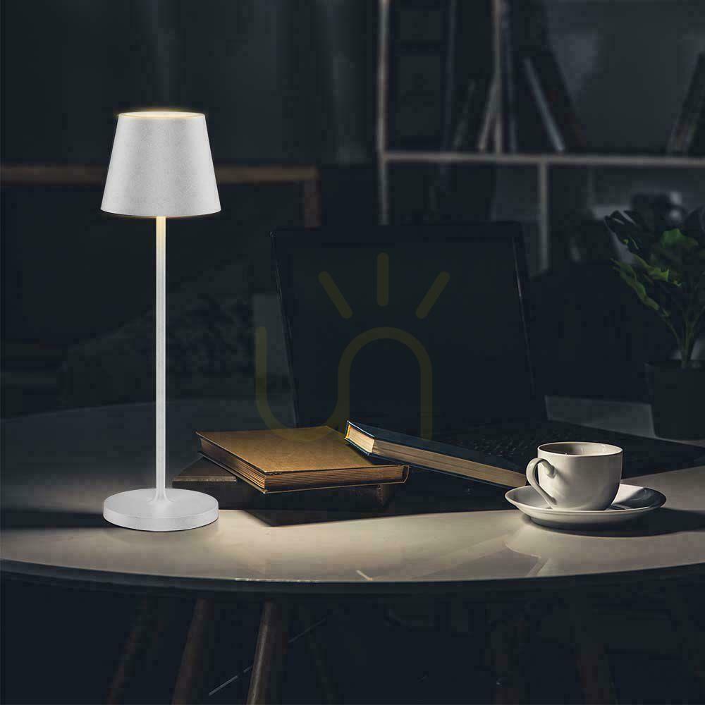 Show V-TAC 1.5W LED Desk Night Light Charging Dimmable IP54 White VT-7997 3000K 150lm V-TAC 1.5W LED Desk Night Light Charging Dimmable IP54 White VT-7997 3000K 150lm