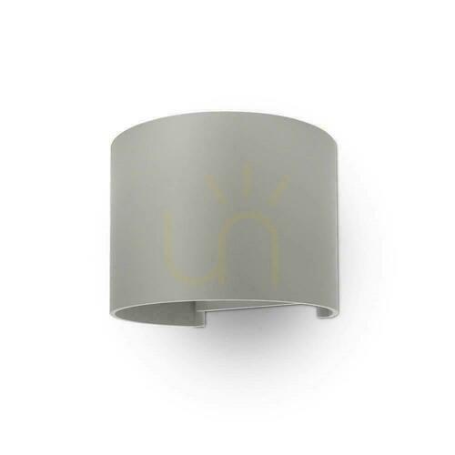 Check Wall Luminaire 6W V-TAC Top Bottom Adjustable Grey Round IP65 Bridgelux VT-756 4000K 700lm