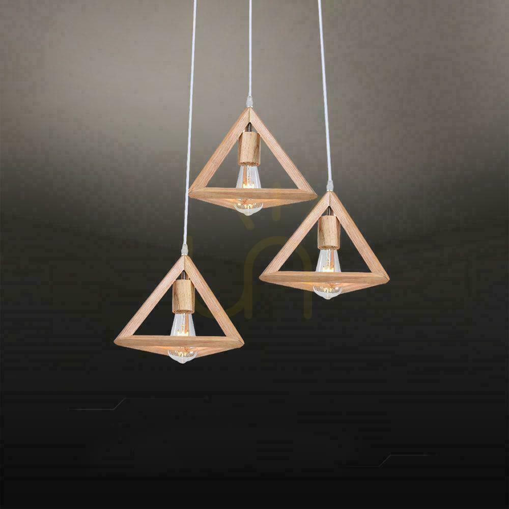 Preview Pendant luminaire V-TAC 3xE24 WOOD VT-7977 Pendant luminaire V-TAC 3xE24 WOOD VT-7977