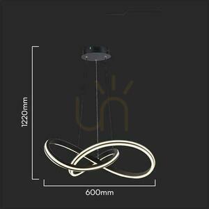 V-TAC LED pendant luminaire 40W Black 60x122cm VT-7983 2700-6500K 4800lm 1 V-TAC LED pendant luminaire 40W Black 60x122cm VT-7983 2700-6500K 4800lm small 1