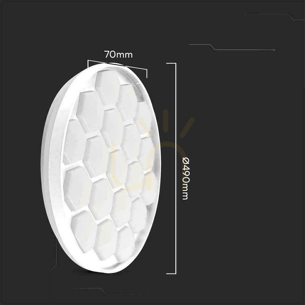 Check Plafond V-TAC 60W BEEHIVE fi.49cm CCT Pilot TIMER VT-8569 3000K-6500K 6000lm Plafond V-TAC 60W BEEHIVE fi.49cm CCT Pilot TIMER VT-8569 3000K-6500K 6000lm