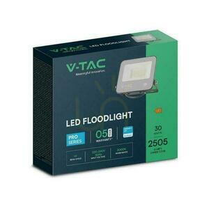 LED Projector V-TAC 30W 100Lm/W Cable 1mb SAMSUNG CHIP Black VT-44035 3000K 2505lm 5 Years Warranty small 1